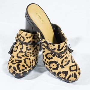 Coach Authentic Mules "RANA OCEL ANIMAL PRINT"